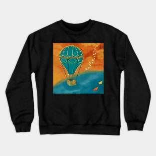 Hot Air Ballon - Never ending journey Crewneck Sweatshirt